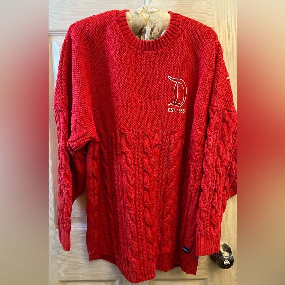 Disneyland Spirit Jersey Cable Knit Sweater